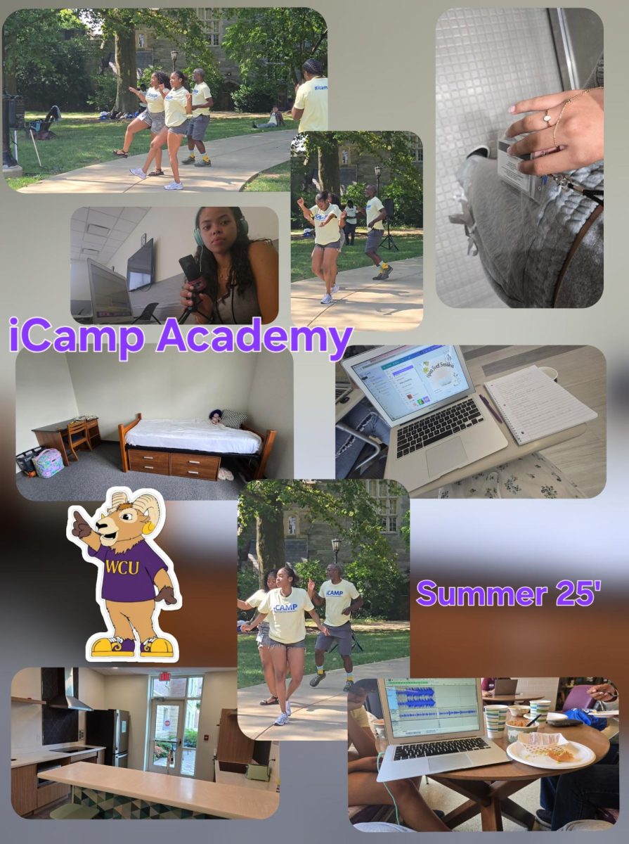A collage of photos throughout the  iCamp summer of 25' timeline