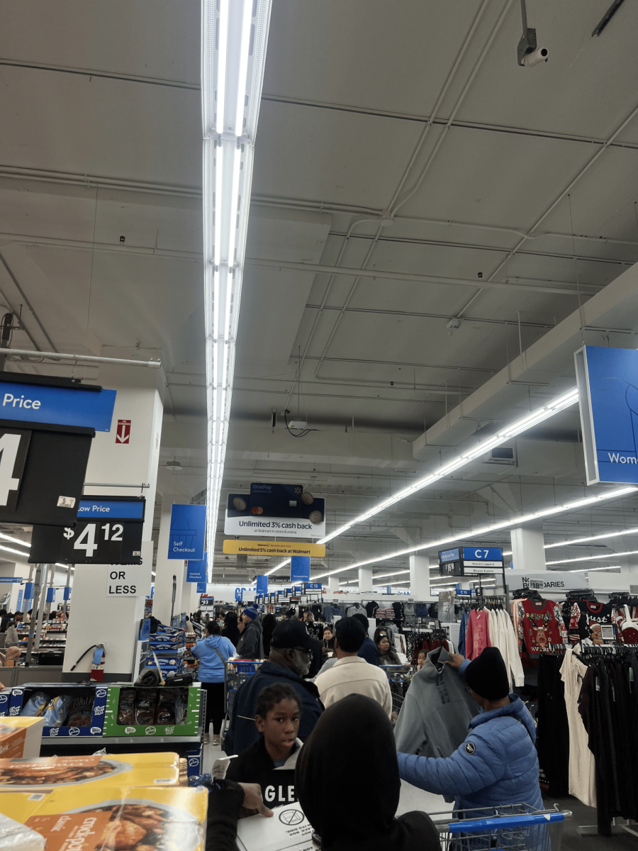 Walmart was packed because of black Friday shopping on November 15. Employees say this is the most stressful time of the year.