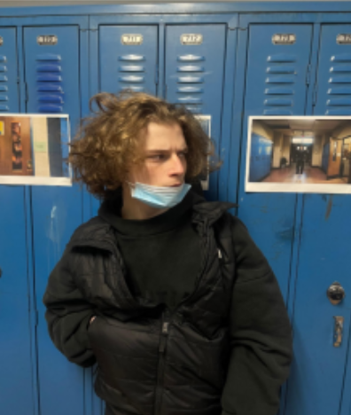 A 10th grade student of Saul, Chase Schillinger looks off to the side while discussing recent restroom closures. Schillinger said the bathroom vandalism shutdown affected everyone for the
recent actions of a few students.